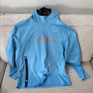 Greyson Light Blue Turtleneck Sweater with Panther Motif from Grove 23